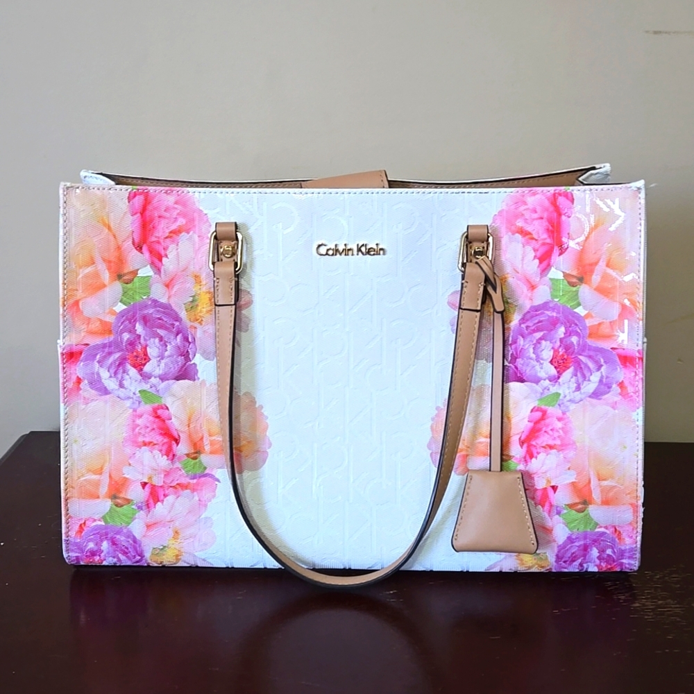 Calvin Klein Floral Tote Bag